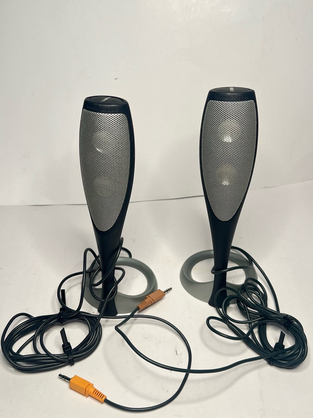 Harman Kardon HK695-01 Computer Satellite Speaker Pair Only No Subwoofer